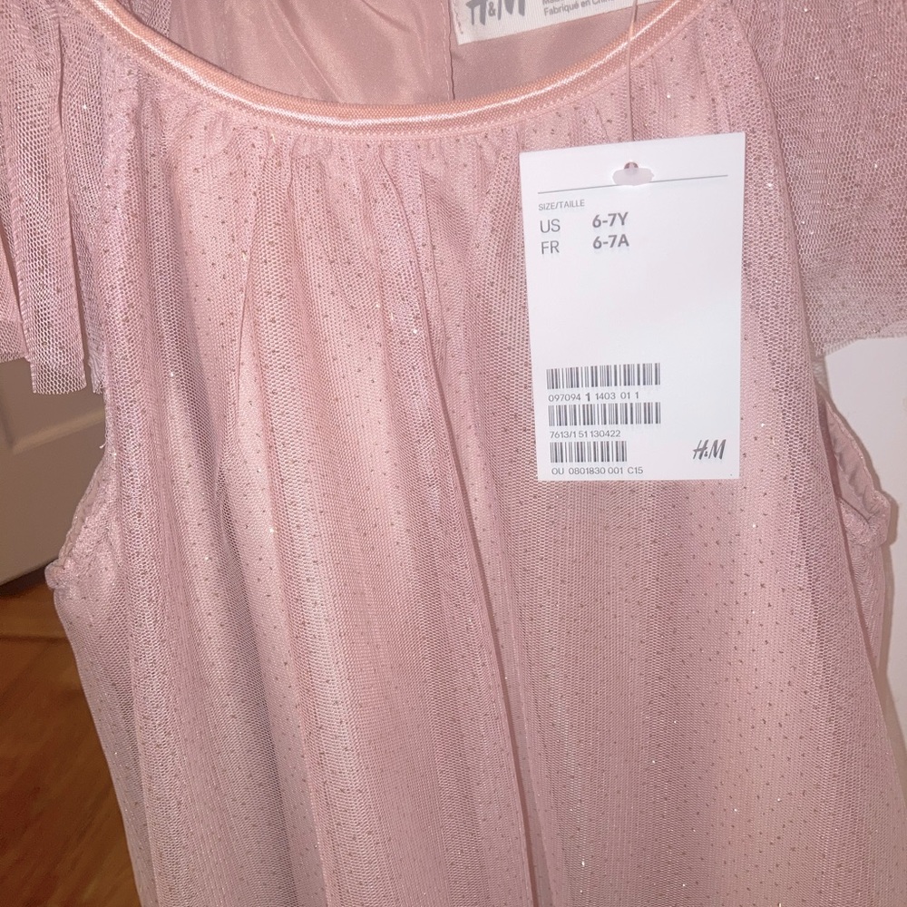 H and M new with tags pink sparkle dress